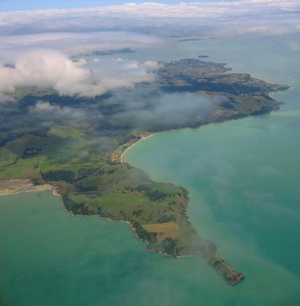 Our first glimpse of New Zealand from the air