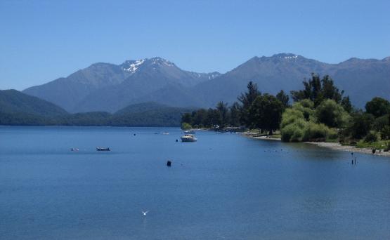 Lake Te Anau sits at the center of the town