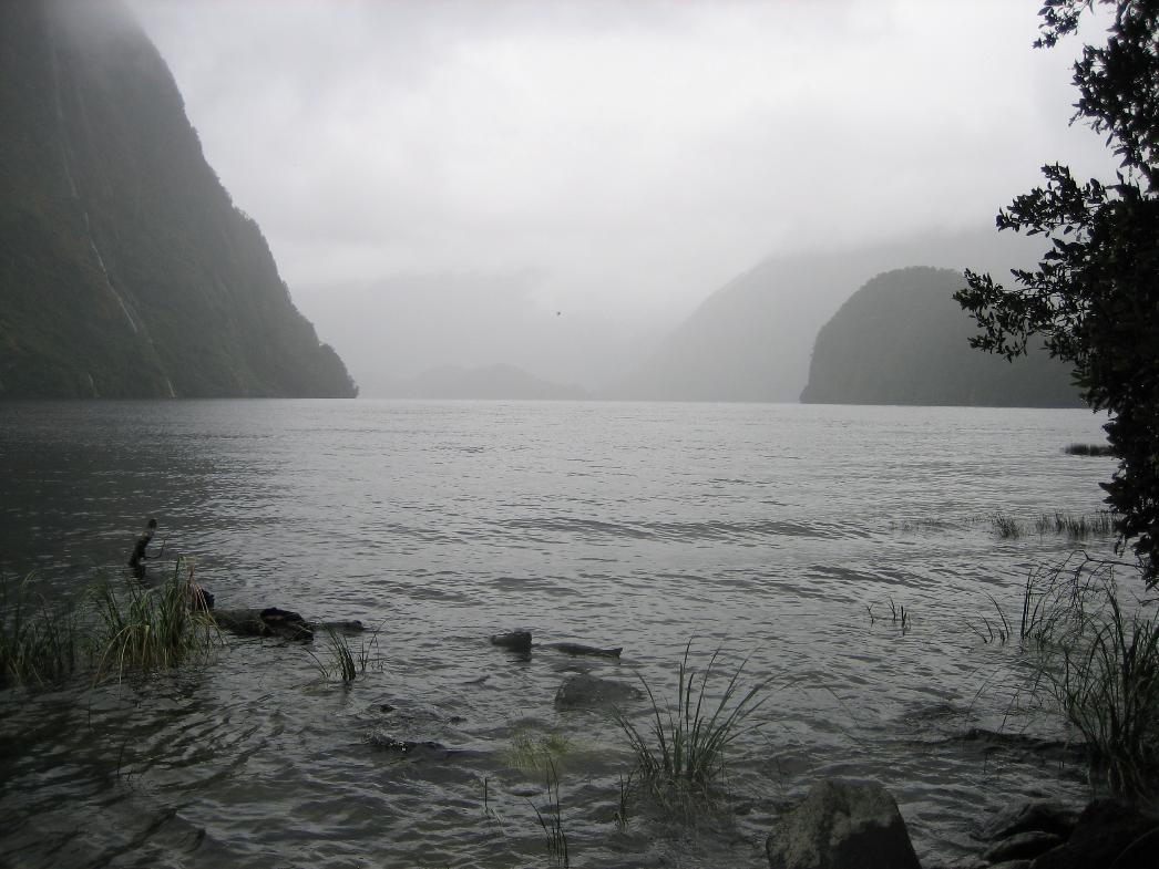 The world feels very empty of people when experienced from Doubtful Sound
