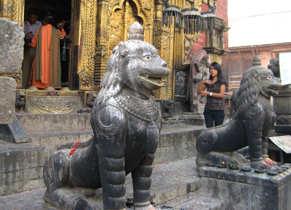Chengu Narayan, Bhaktapur, Nepal, Once restored, this two-s…
